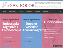 Tablet Screenshot of gastrocor.med.br